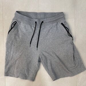 Gray Athletic Shorts with Soft Cotton-Blend Material